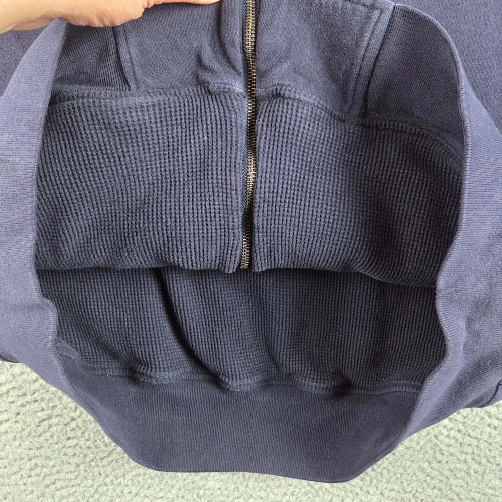 Polo Ralph Lauren Track Jacket Mens 2XB Navy‎ Blue Thermal Lined Full Zip Stripe - Picture 6 of 10
